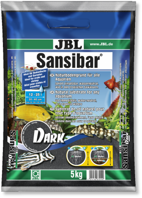JBL Sansibar Dark 5kg czarny piasek do akwarium