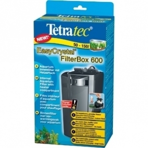 Tetra EasyCrystal FilterBox 600 EC 600-Filtr wewnetrzny z miejscem na grzałkę do akw.50-150l